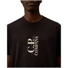 CP Company 30/1 Short Sleeve Printed T-Shirt - 888 Total Eclipse - Escape Menswear