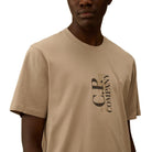 CP Company 30/1 Short Sleeve Printed T-Shirt - 904 Dove Grey - Escape Menswear