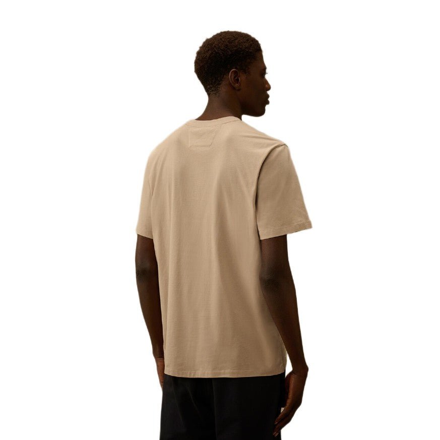 CP Company 30/1 Short Sleeve Printed T-Shirt - 904 Dove Grey - Escape Menswear