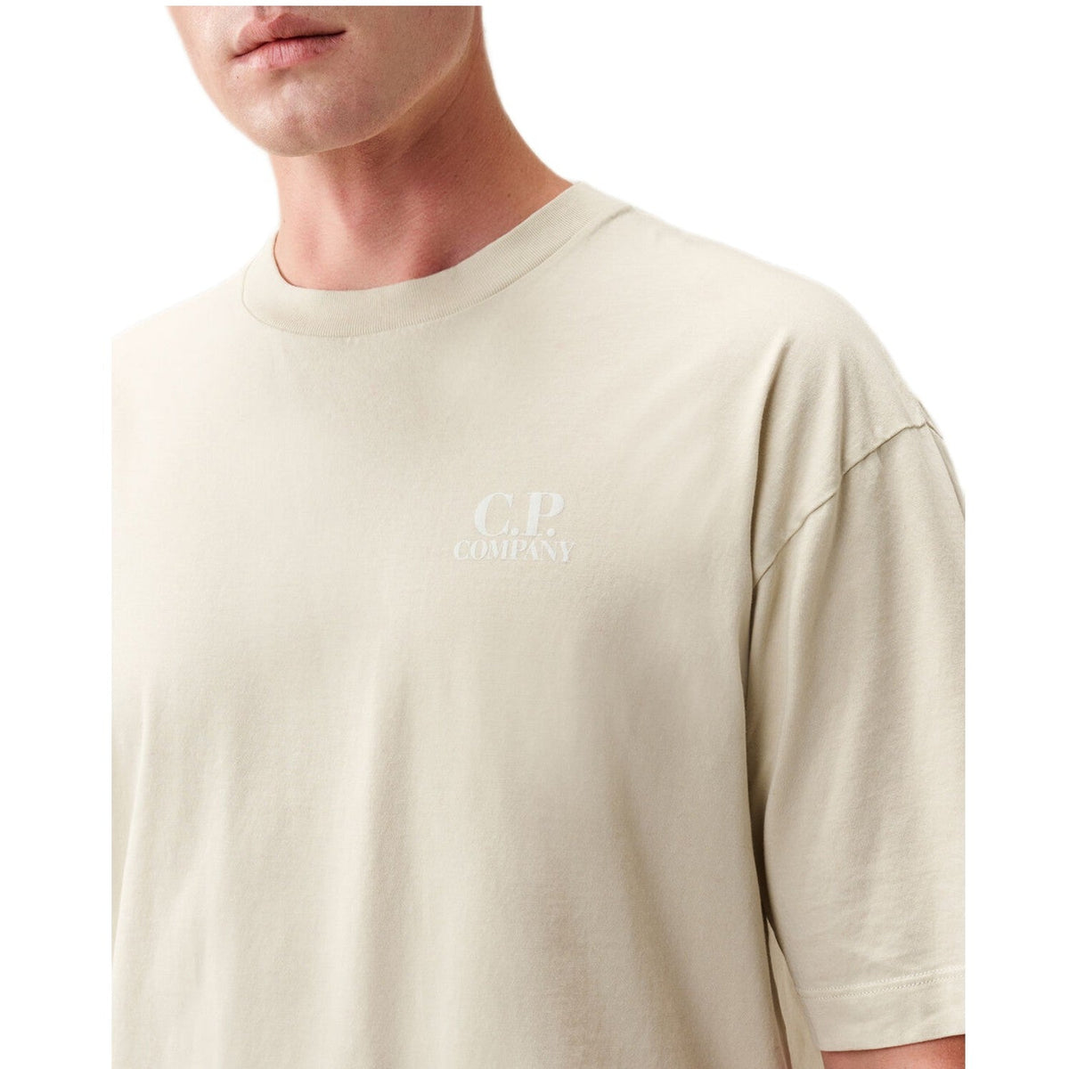 CP Company British Sailor T-Shirt - 120 Silver Birch - Escape Menswear