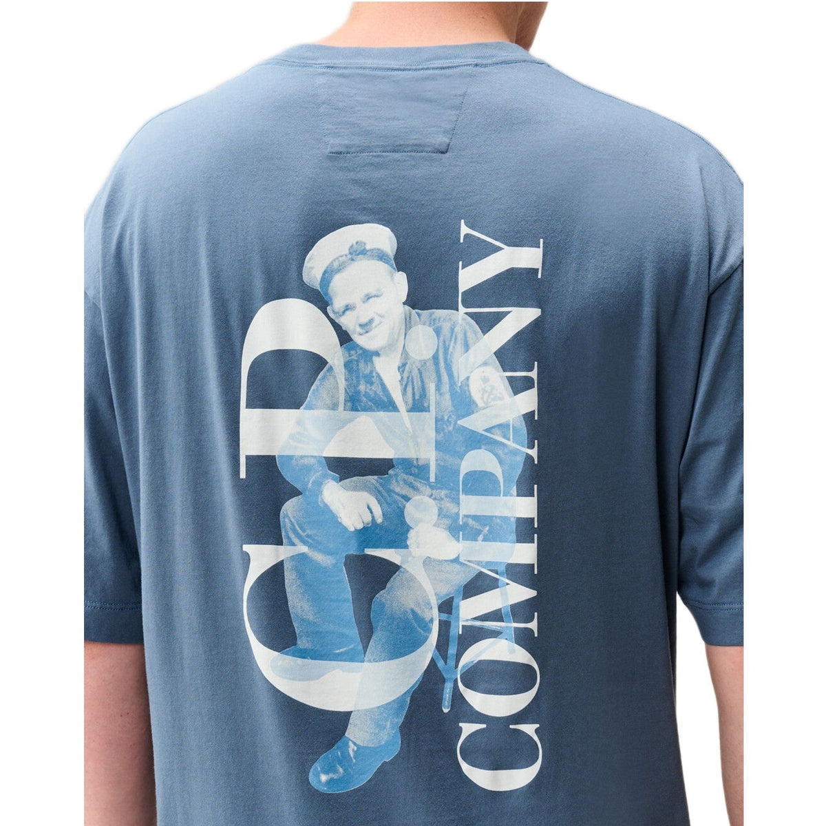 CP Company British Sailor T-Shirt - 871 Orion Blue - Escape Menswear