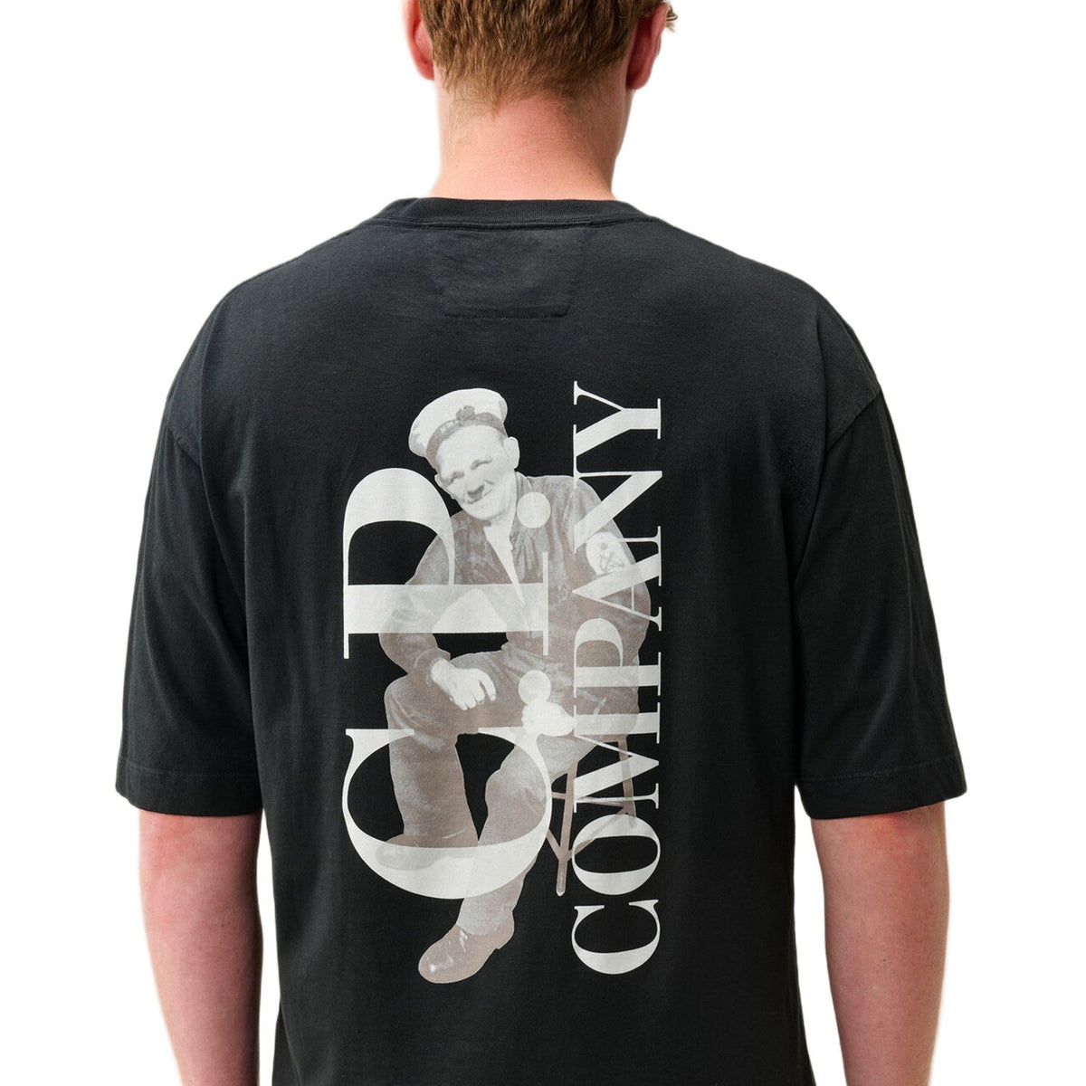 CP Company British Sailor T-Shirt - 999 Black - Escape Menswear