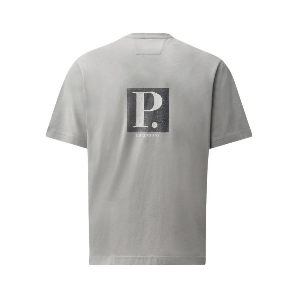 CP Company Chest-Back Logo T-Shirt - 936 Flint Grey - Escape Menswear
