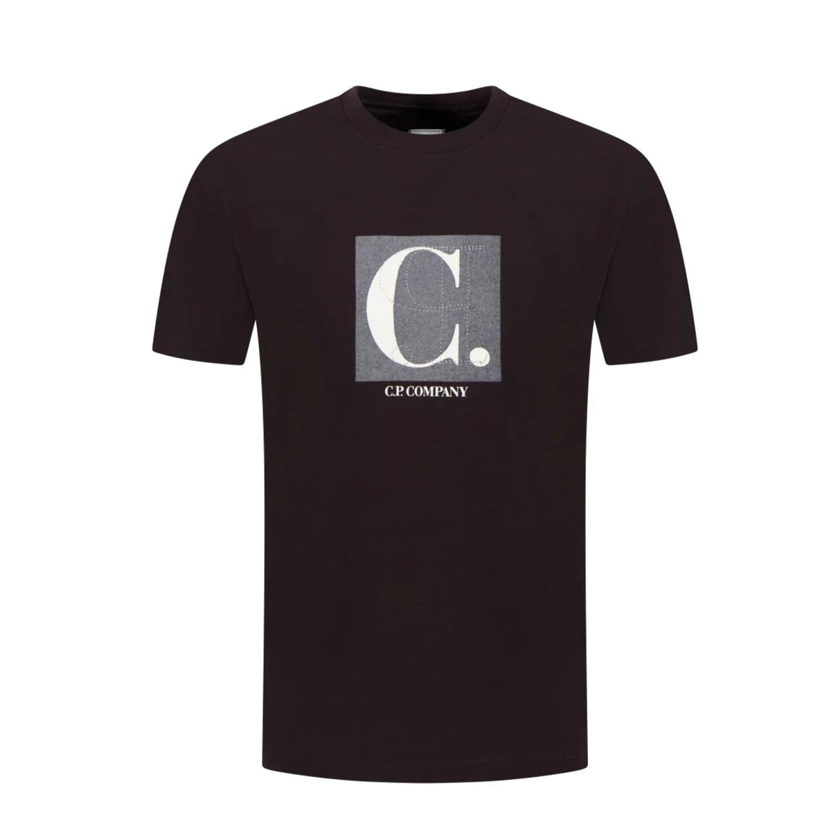 CP Company Chest-Back Logo T-Shirt - 999 Black - Escape Menswear