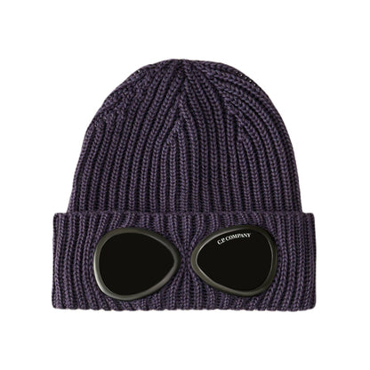 C.P. Company CMAC122A Goggle Beanie - 799 NS Purple - Escape Menswear