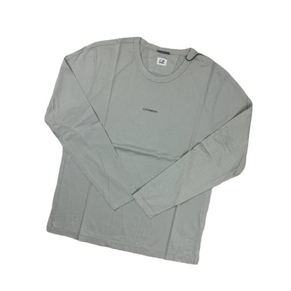 CP Company CMTS258A Long Sleeve T-Shirt - 805 Mist Grey - Escape Menswear