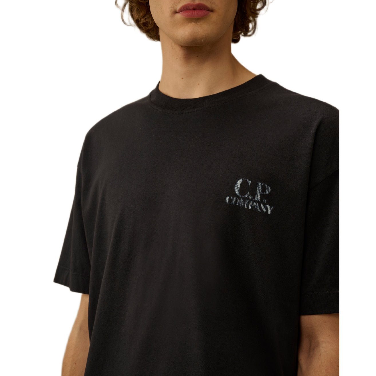 CP Company Comfort Logo T-Shirt - 888 Total Eclipse - Escape Menswear