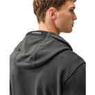CP Company Diagonal Fleece Lens Hoodie - 985 Raven Grey - Escape Menswear