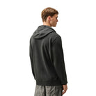 CP Company Diagonal Fleece Lens Hoodie - 985 Raven Grey - Escape Menswear