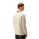 CP Company Diagonal Fleece Lens Sweatshirt - 120 Silver Birch - Escape Menswear