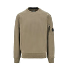 CP Company Diagonal Fleece Lens Sweatshirt - 356 Rock Beige - Escape Menswear