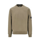 CP Company Diagonal Fleece Lens Sweatshirt - 356 Rock Beige - Escape Menswear