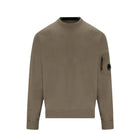 C.P. Company Diagonal Fleece Lens Sweatshirt - 359 Walnut - Escape Menswear