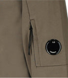 C.P. Company Diagonal Fleece Lens Sweatshirt - 359 Walnut - Escape Menswear