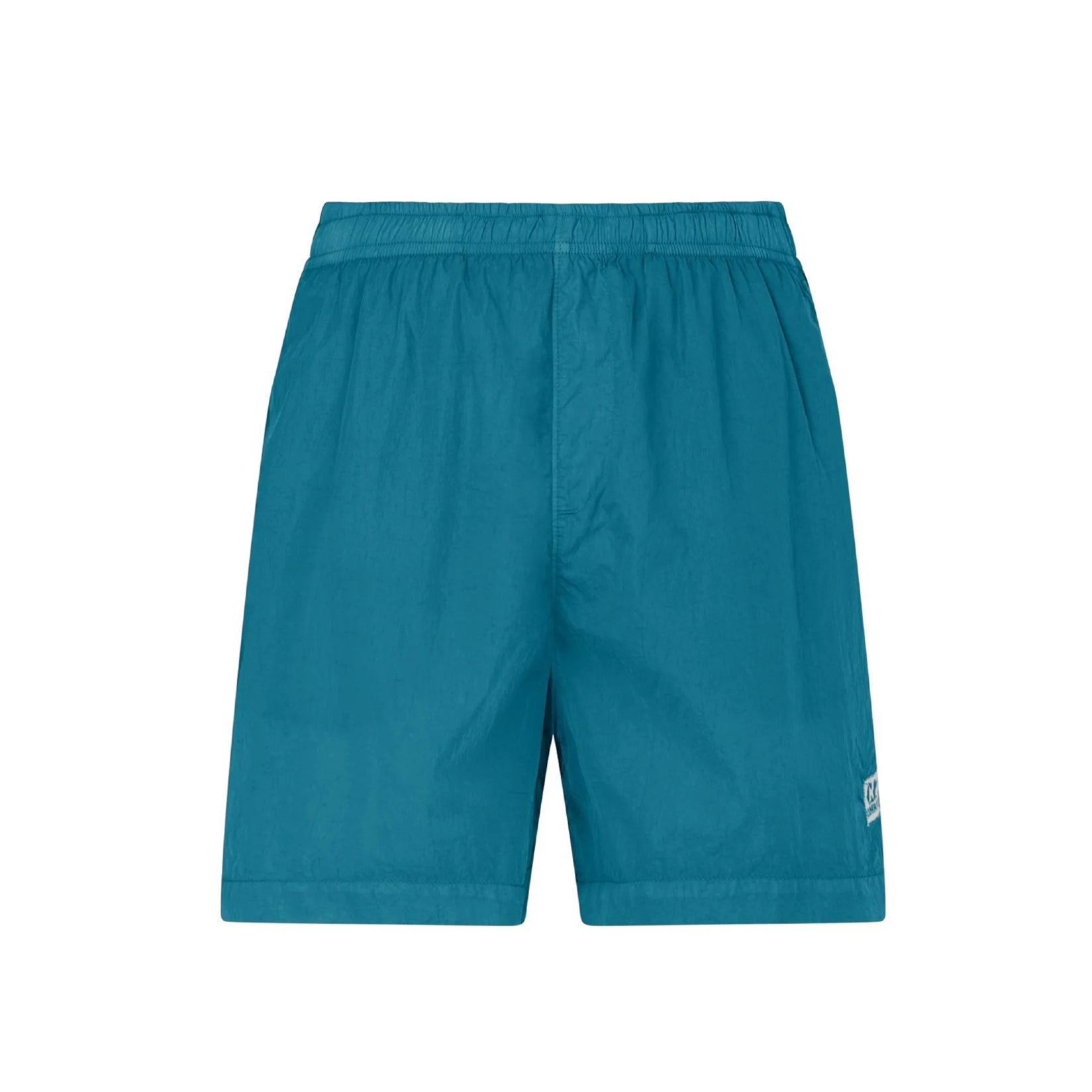 C.P. Company Eco-Chrome R Logo Swim Shorts - 848 Tile Blue - Escape Menswear
