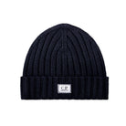 CP Company Extrafine Merino Wool Beanie - 888 Total Eclipse - Escape Menswear