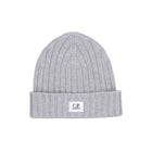 CP Company Extrafine Merino Wool Beanie - M92 Grey - Escape Menswear