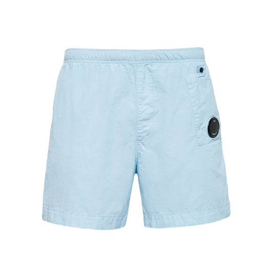 C.P. Company Flat Nylon Swim Shorts - 806 Starlight Blue - Escape Menswear
