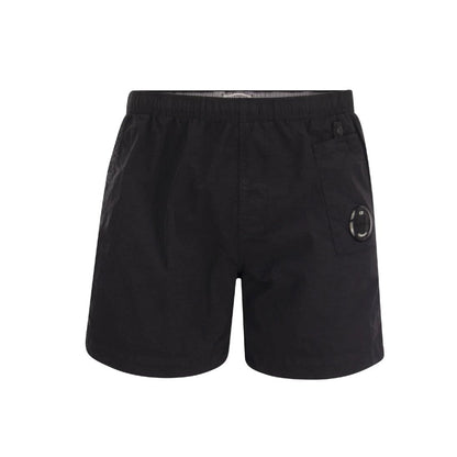 C.P. Company Flat Nylon Swim Shorts - 999 Black - Escape Menswear