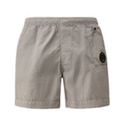 CP Company Flatt Nylon Swim Shorts - 916 Limestone Grey - Escape Menswear