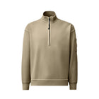 CP Company Fleece Boxy Lens Zip Sweatshirt - 356 Rock Beige - Escape Menswear