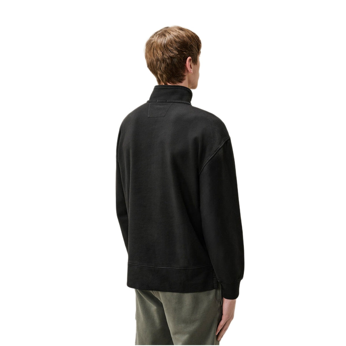 CP Company Fleece Boxy Lens Zip Sweatshirt - 999 Black - Escape Menswear