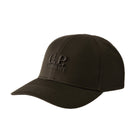 CP Company Gabardine Logo Cap - 999 Black - Escape Menswear