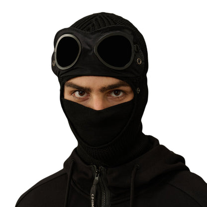 C.P. Company Goggle Balaclava Beanie - 999 Black - Escape Menswear