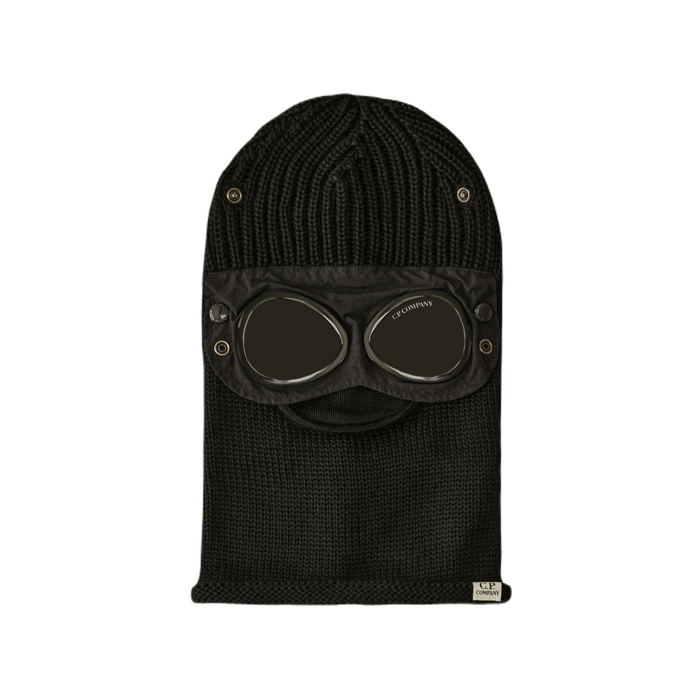 C.P. Company Goggle Balaclava Beanie - 999 Black - Escape Menswear