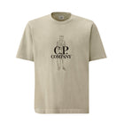 CP Company Large Logo T-Shirt - 800 B Fox Grey - Escape Menswear