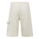 CP Company Light Fleece Cargo Shorts - 114 Frozen White - Escape Menswear