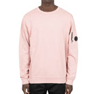 C.P. Company Light Fleece Lens Sweatshirt - 520 Misty Rose - Escape Menswear