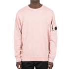 C.P. Company Light Fleece Lens Sweatshirt - 520 Misty Rose - Escape Menswear