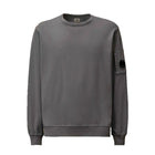 C.P. Company Light Fleece Lens Sweatshirt - 935 Smoked P Grey - Escape Menswear