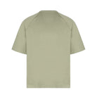 CP Company Light Fleece Short Sleeve Sweatshirt - 610 Moss Gray Green - Escape Menswear