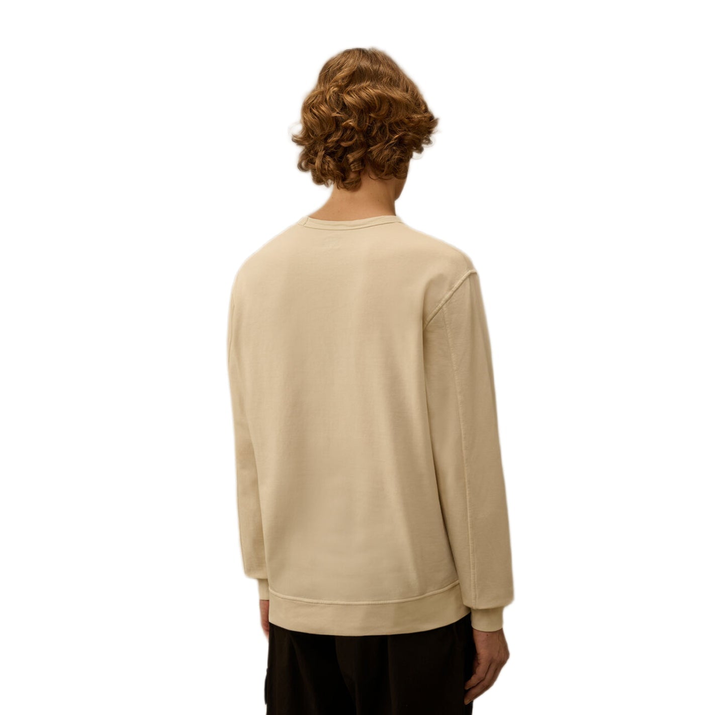 CP Company Light Fleece Sweatshirt - 114 Frozen White - Escape Menswear