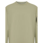 CP Company Light Fleece Sweatshirt - 610 Moss Gray Green - Escape Menswear