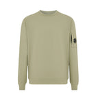CP Company Light Fleece Sweatshirt - 610 Moss Gray Green - Escape Menswear