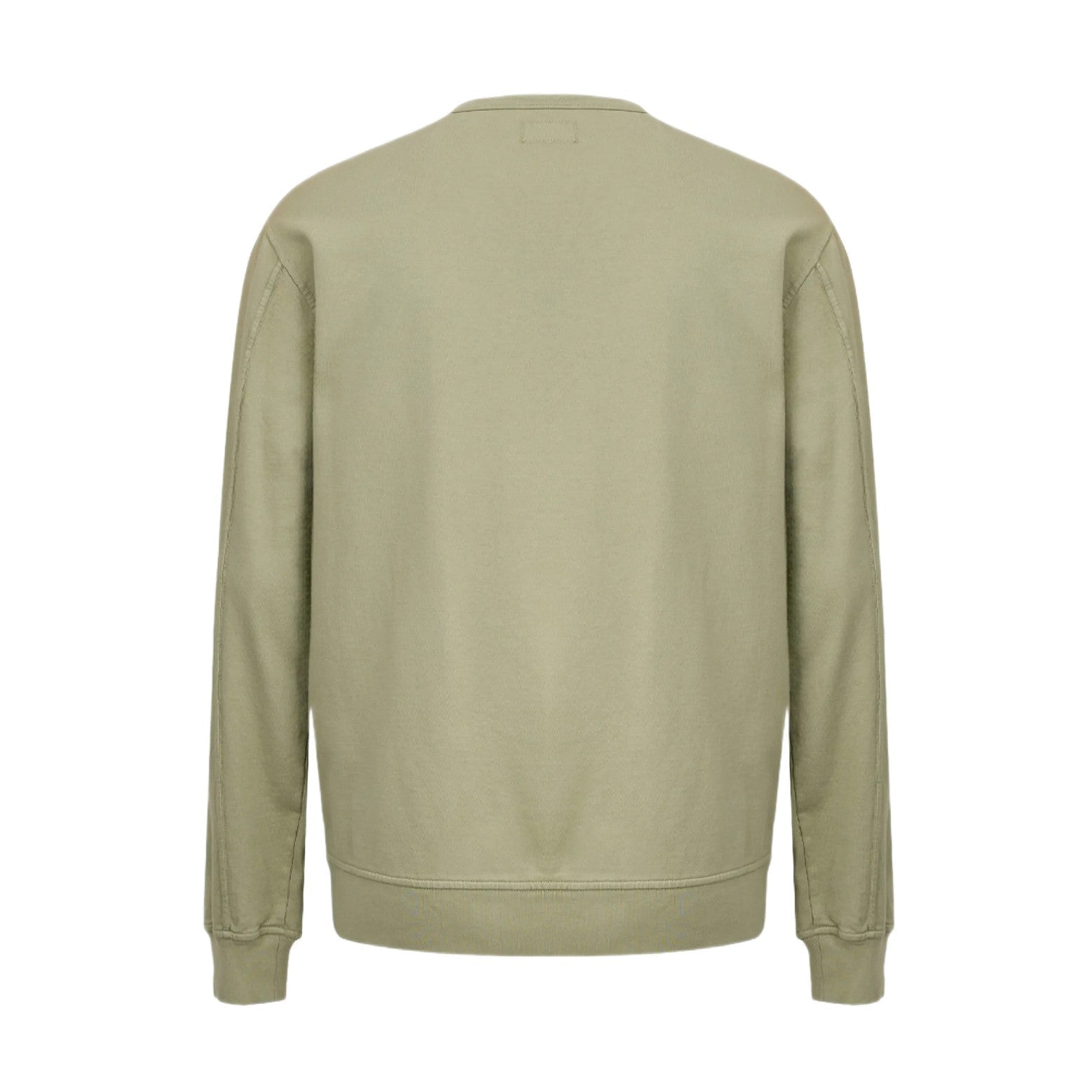 CP Company Light Fleece Sweatshirt - 610 Moss Gray Green - Escape Menswear