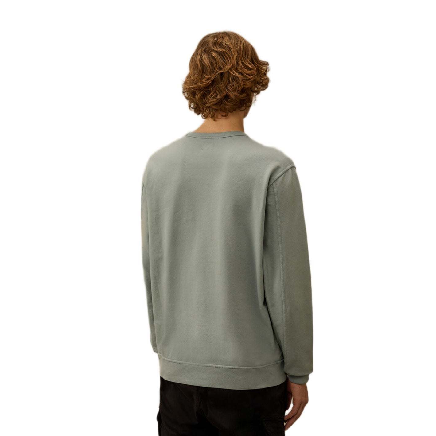 CP Company Light Fleece Sweatshirt - 809 Silver Blue - Escape Menswear