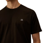 CP Company Logo Patch SS T-Shirt - 999 Black - Escape Menswear