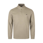 CP Company L/S Stretch Half Zip Polo-Shirt - 356 Rock Beige - Escape Menswear