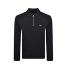 CP Company L/S Stretch Zip Polo-Shirt - 888 Total Eclipse - Escape Menswear