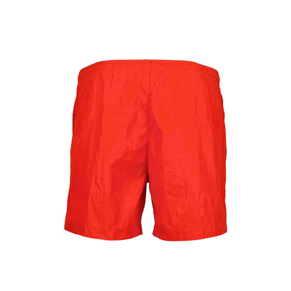 CP Company MBW005A Swim Shorts - 455 Fiery Red - Escape Menswear