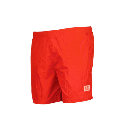 CP Company MBW005A Swim Shorts - 455 Fiery Red - Escape Menswear