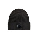 CP Company Merino Wool Lens Beanie - 999 Black - Escape Menswear