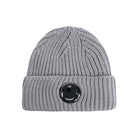 CP Company Merino Wool Lens Beanie - M92 Grey - Escape Menswear