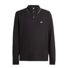 CP Company MPL070A Long Sleeve Polo Shirt - 999 Black - Escape Menswear