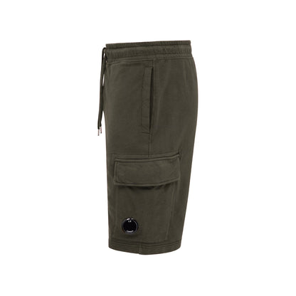 CP Company MSB021A Jog Cargo Shorts - 683 Ivy Green - Escape Menswear