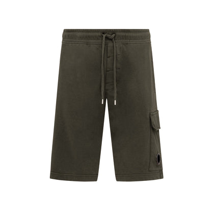 CP Company MSB021A Jog Cargo Shorts - 683 Ivy Green - Escape Menswear